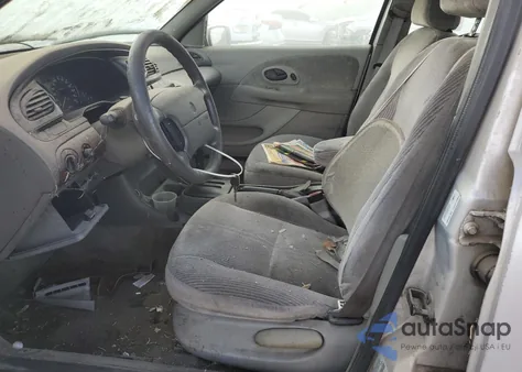 1998 Mercury Mystique Base z USA, uszkodzony, nr VIN 1MEFM6530WK662855